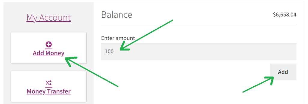 how can I add money to my betcobit account